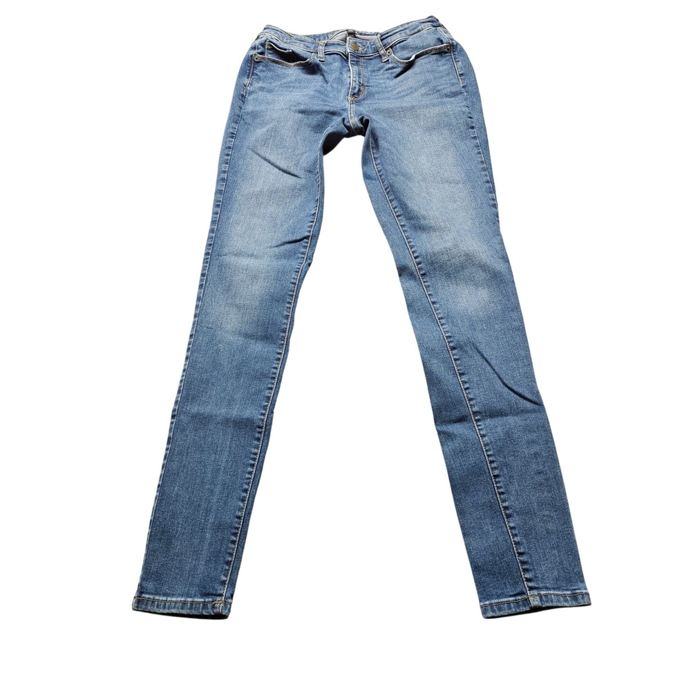 Universal Thread Skinny Jeans Womens 10/30L Medium Wash Blue Denim Mid Rise Long